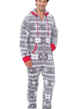 Pajamagram Nordic Fleece Hoodie-Footie Onesie Pajamas